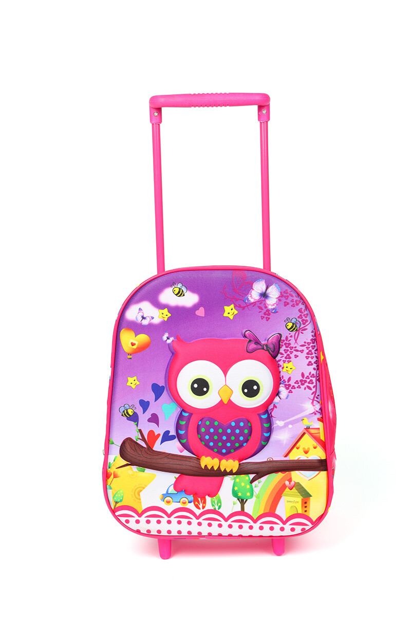 Mochila con carrito Rosado