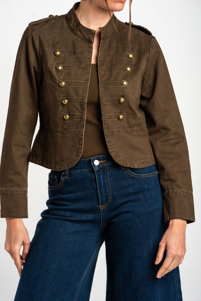 Chaqueta Alamares Marron