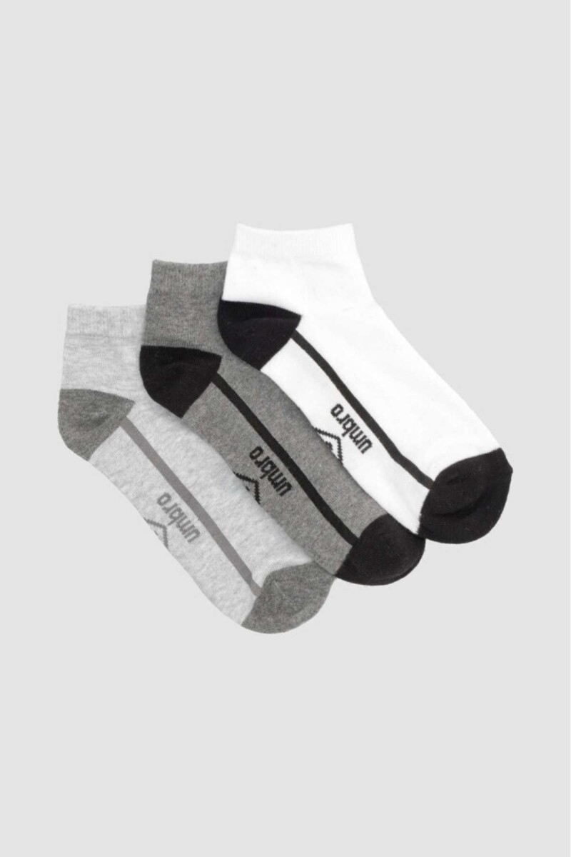 Pack x 3 media corta lisa individual umbro - Variante 38 