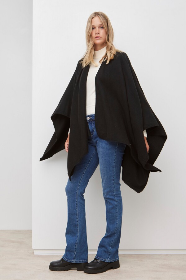 Ruana Super Soft NEGRO