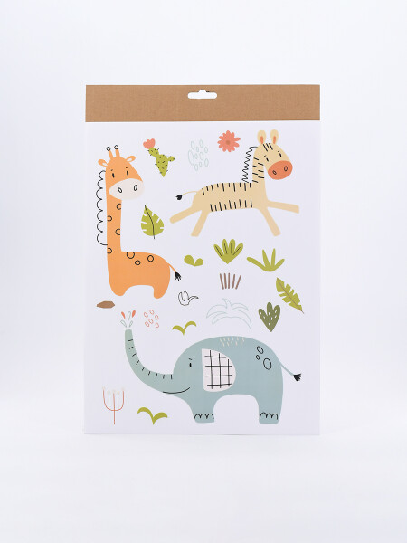 SET DE STICKERS X2 SAFARI AMARILLO