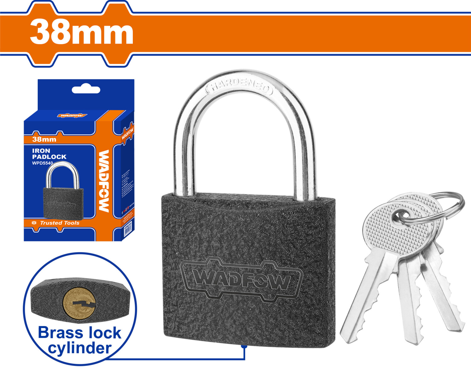 CANDADO DE HIERRO 38MM WADFOW 