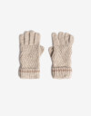 Guantes Tejidos Par De Guantes Tejidos Con Detalle De Raya De Lurex - Combinacion Bicolor