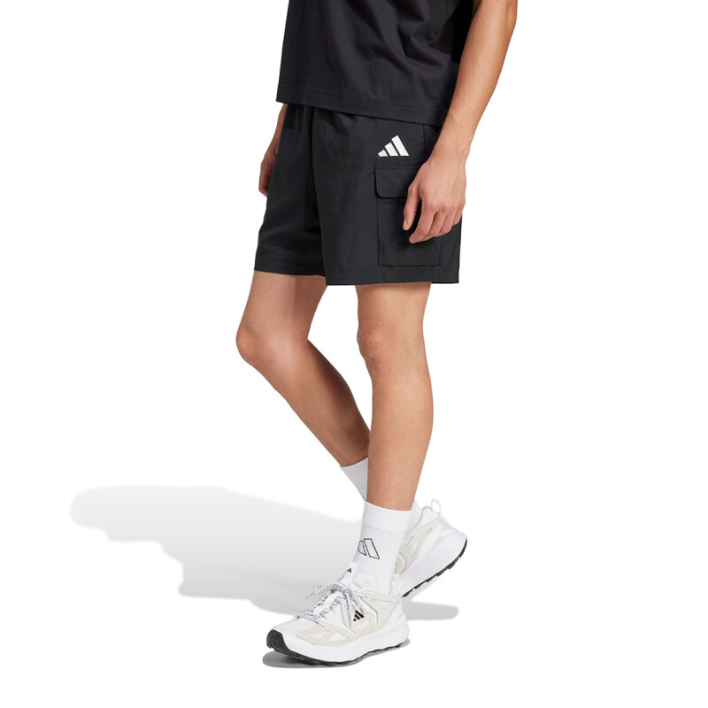 Bermuda Hombre Adidas Chelsea M Cargo Negro-blanco