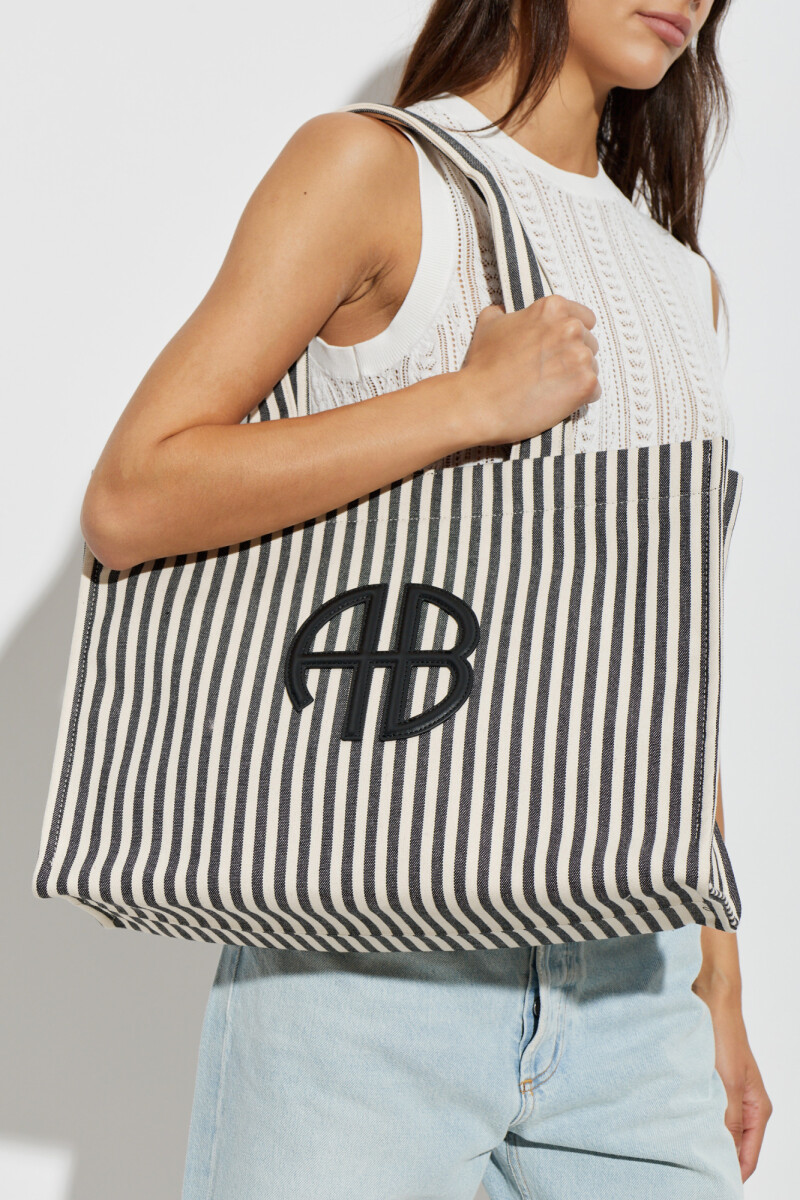 BOLSO LARA RAYAS Blanco