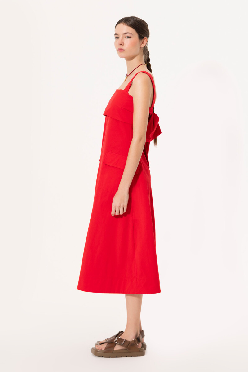 VESTIDO LOTUS Rojo