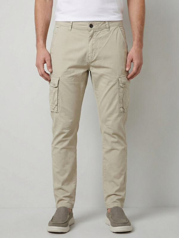 PANTALON CARGO BEIGE