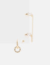 Aros Sets Strass Set De Aros Con Cubic Zirconia - Dorado