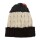 Gorro de Lana Tejido a Rayas con Pompón Canva Negro/Crudo