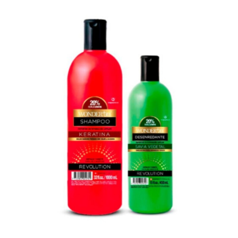 Shampoo WonderTex Keratina 1 LT + Desenredante Savia 450 ML con 50% OFF Shampoo WonderTex Keratina 1 LT + Desenredante Savia 450 ML con 50% OFF