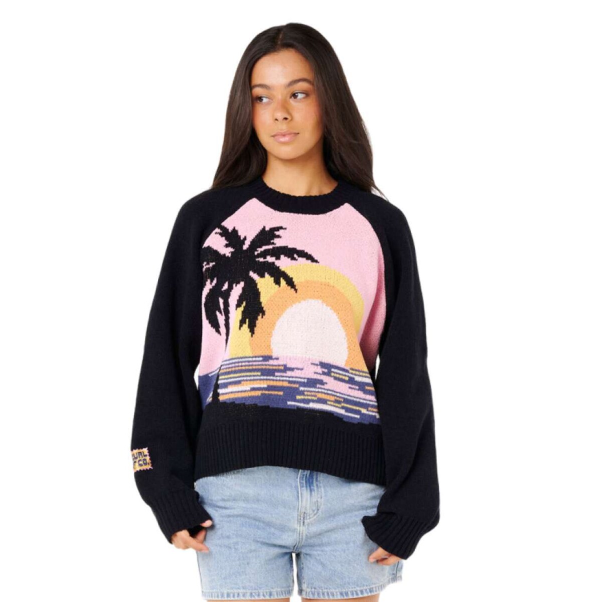 Buzo Rip Curl Paradise Knit Crew - Negro 