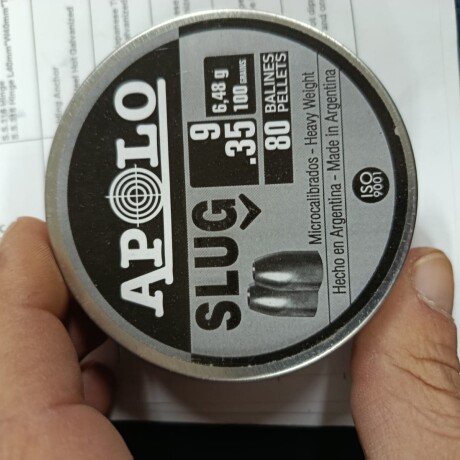 CHUMBO APOLO SLUG 9MM X 80UNID CHUMBO APOLO SLUG 9MM X 80UNID
