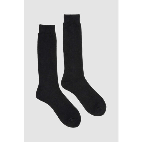 Medias 3/4 ski lisas Negro