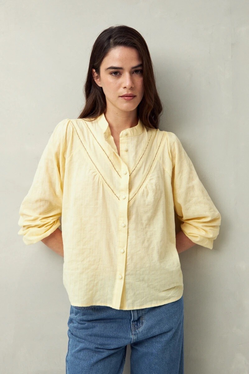 CAMISA D.CASSIN NEREA - AMARILLO 