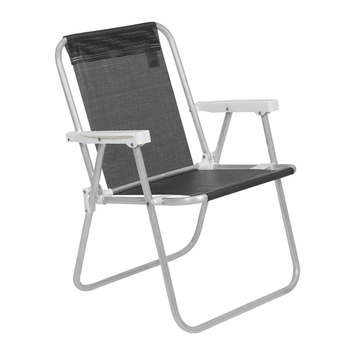 Silla Plegable de Aluminio 1 Posición - NEGRO 