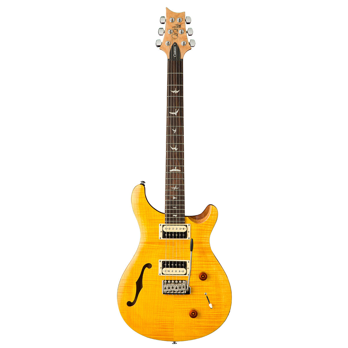 Guitarra Eléctrica Prs Se Custom 22 Semi Hollow Santana Yellow 