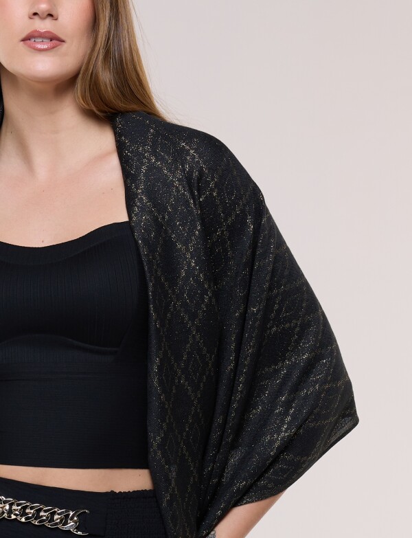 Pashmina Noche NEGRO/DORADO