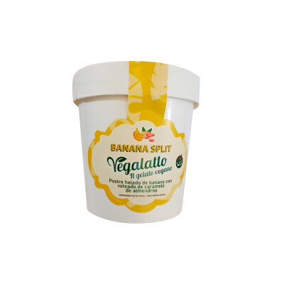 Helado Banana Split Vegalatto 350ml Helado 350g Banana Split Vegal