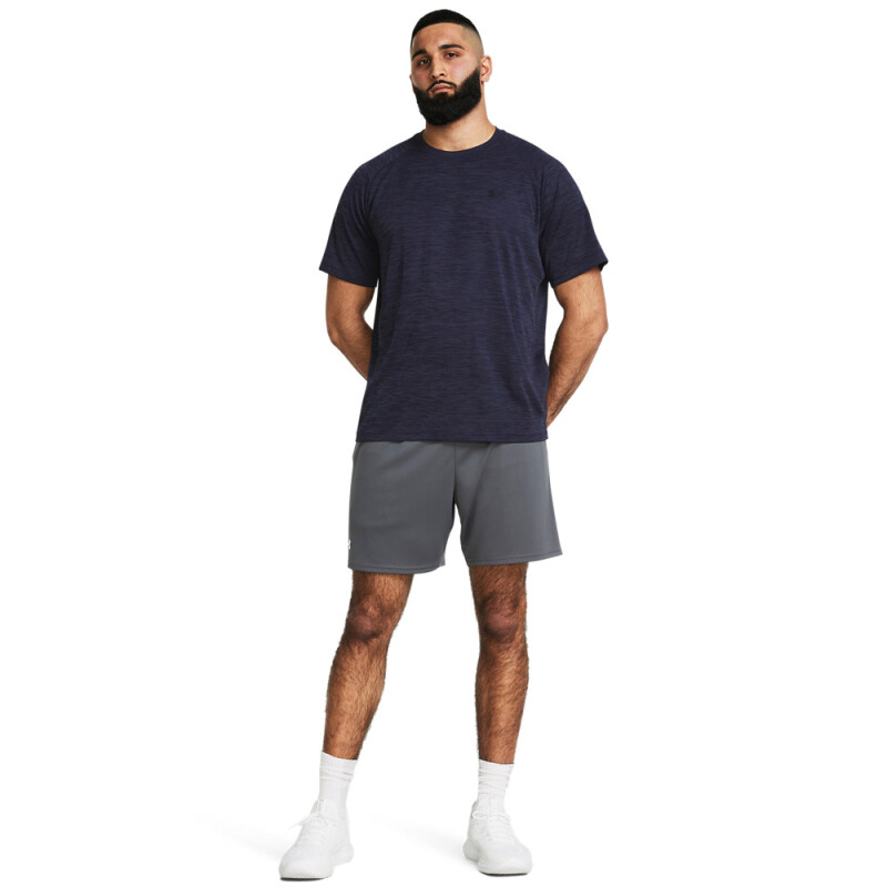 UA Tech 7in Shorts-BLU GRY-025