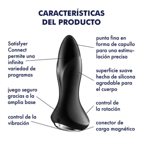 Vibrador Anal Con Rotación Y App Satisfyer Plug Rotator 1+ Vibrador Anal Con Rotación Y App Satisfyer Plug Rotator 1+