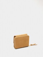 Cartera Efecto Ante Con Solapa camel