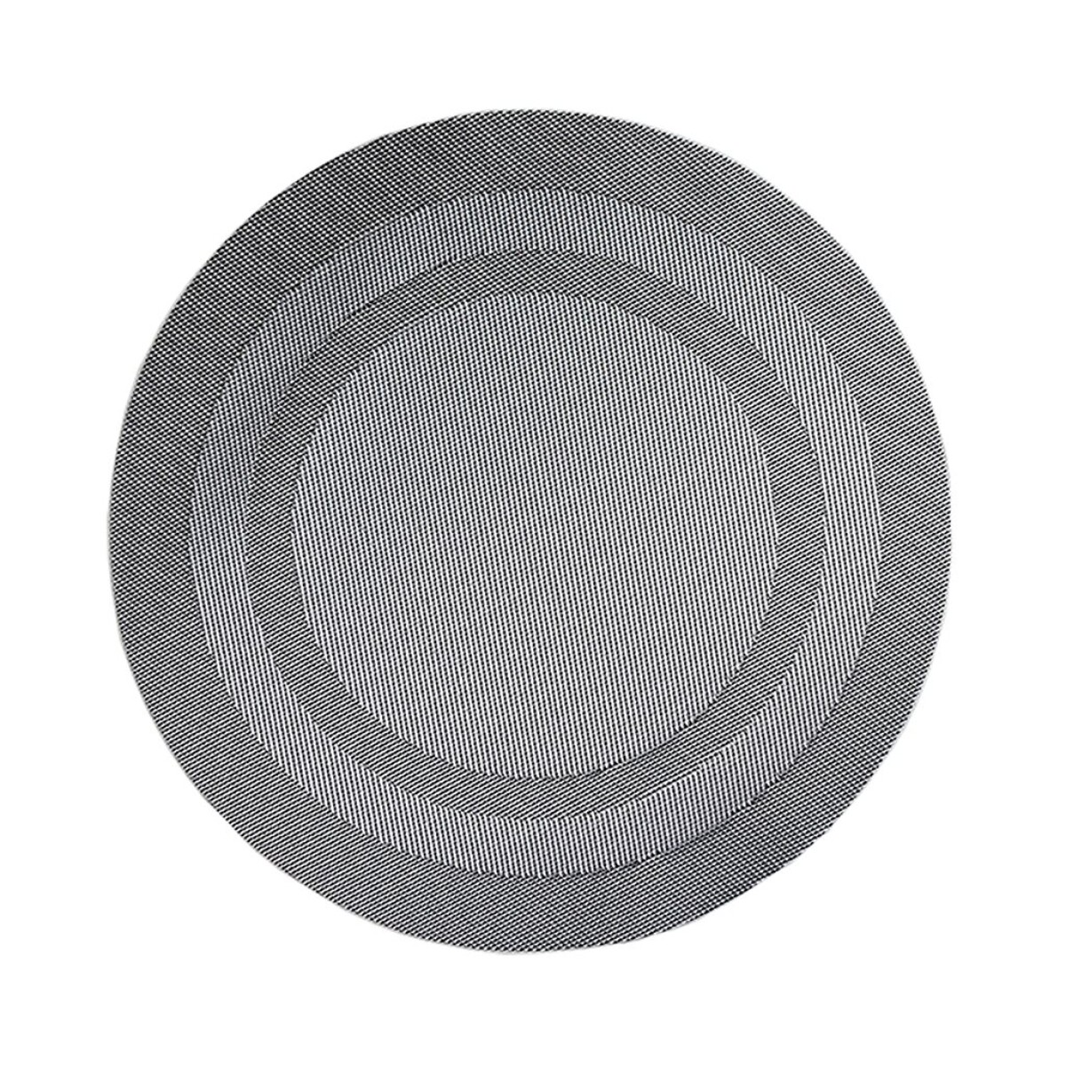 INDIVIDUAL PVC ANILLOS D38CM GRIS OSCURO 
