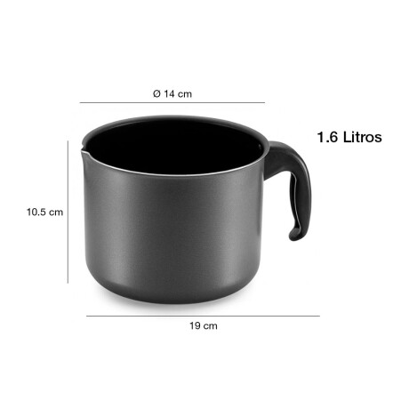 Hervidor Olla Antiadherente Ø14 y 1.6Lts Panelux Magnific Grafito