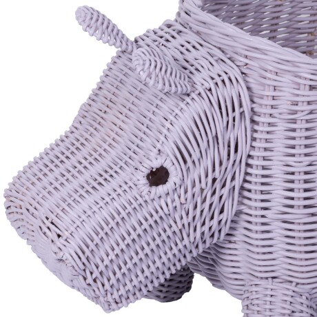 CANASTO DE JUGUETES GRIS RATTÁN HIPPO