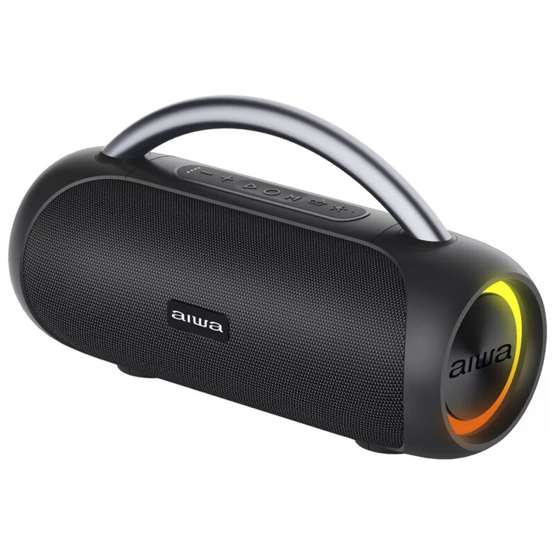 Parlante Bluetooth Aiwa AW-S10BT con Luces LED 20W RMS Black