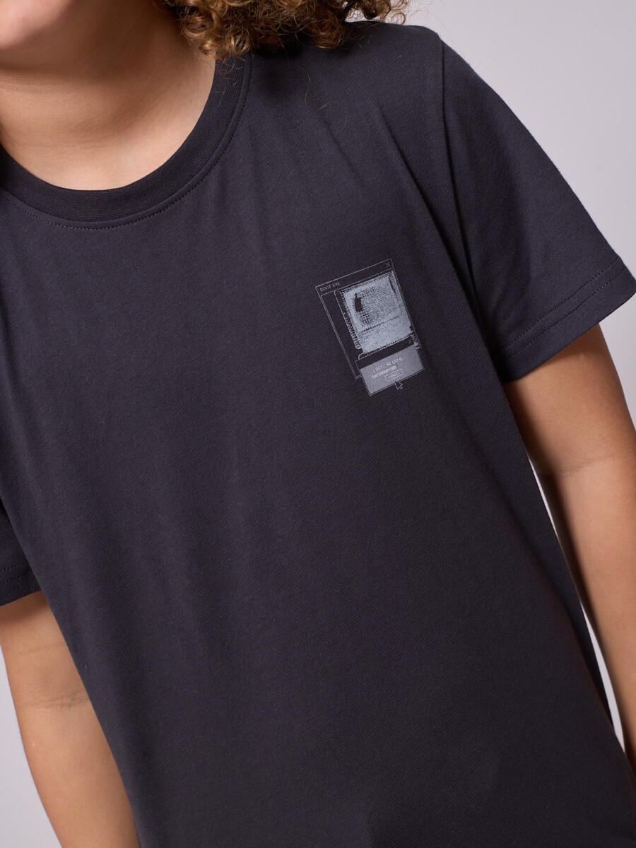 T-SHIRT GASTEL TEEN DIXIE Gris Oscuro