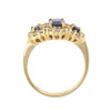 Anillo Borealis en oro 18k con zafiros y brillantes. Anillo Borealis en oro 18k con zafiros y brillantes.