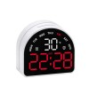 Reloj digital con indicador de temperatura Arco Rojo