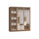 Ropero PEQUIN 6 Puertas color MACADAMIA BLANCO Ropero PEQUIN 6 Puertas color MACADAMIA BLANCO