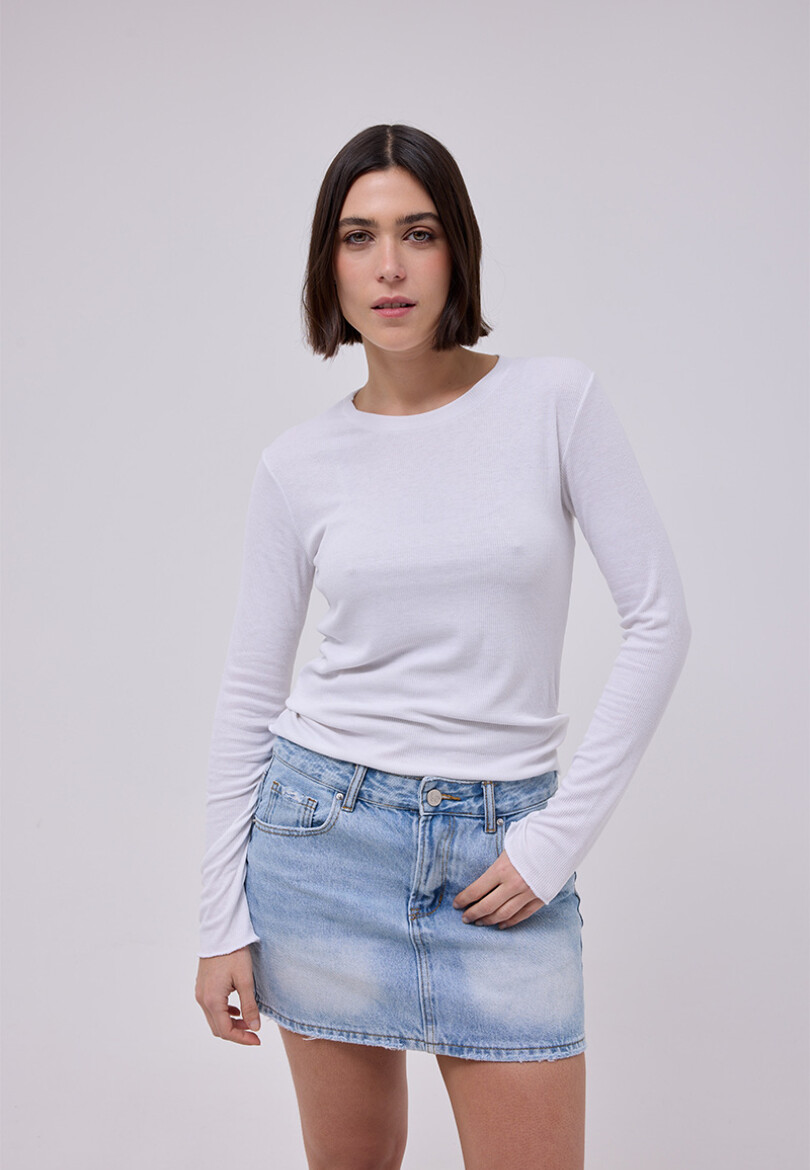 Remera Lila Blanco