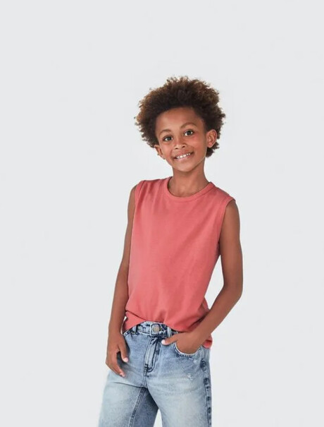 MUSCULOSA INFANTIL UNISSEX BÁSICA ROJO