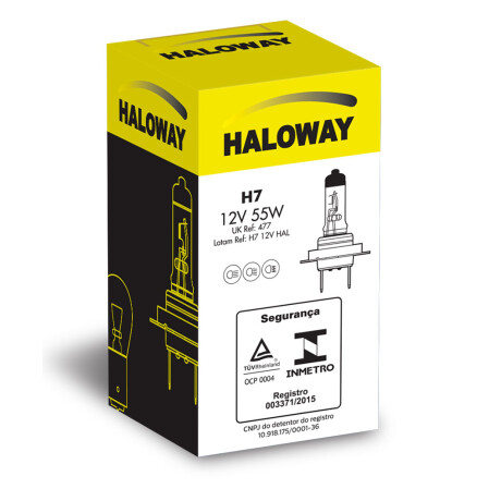 LAMPARA - HALOGENA H7 12V 55W =01607 HALOWAY LAMPARA - HALOGENA H7 12V 55W =01607 HALOWAY