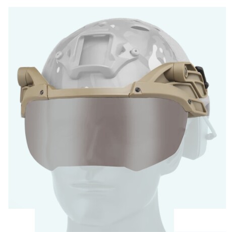 Gafas abatibles para casco FAST - Polarizado Caqui