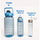 Set 3 Botellas Caramañola Deportivas Motivacionales Set 3 Botellas Caramañola Deportivas Motivacionales