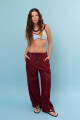 PANTALON LINO CRUZ BURDEOS