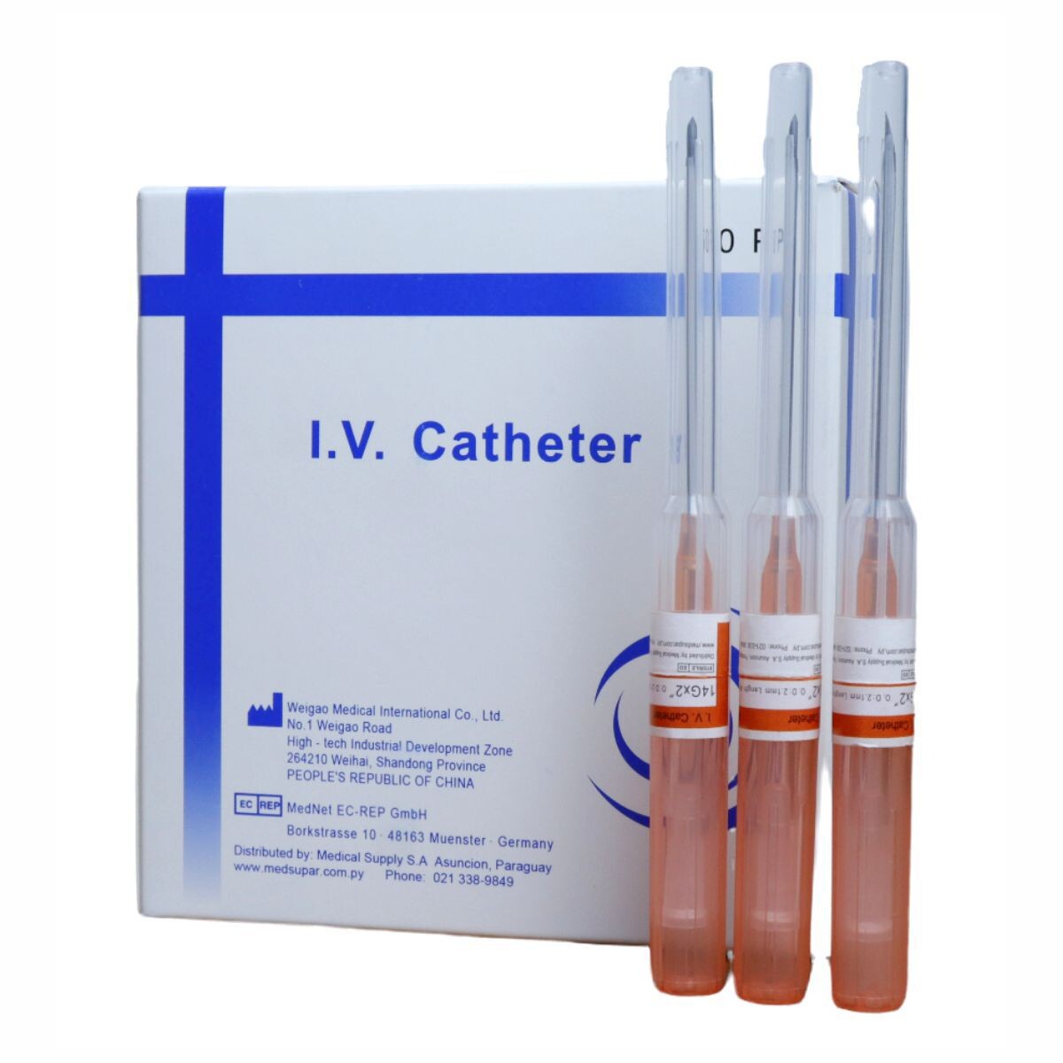 CATETER I.V. N° 14 NARANJA (MEDSUPAR) BL 