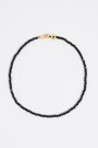 COLLAR LOGO Y CRISTALES Negro