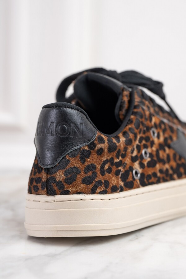 Zapatilla Animal Print Negro