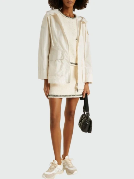 Moncler - Parka con bolsillos, LEANDRO Blanco