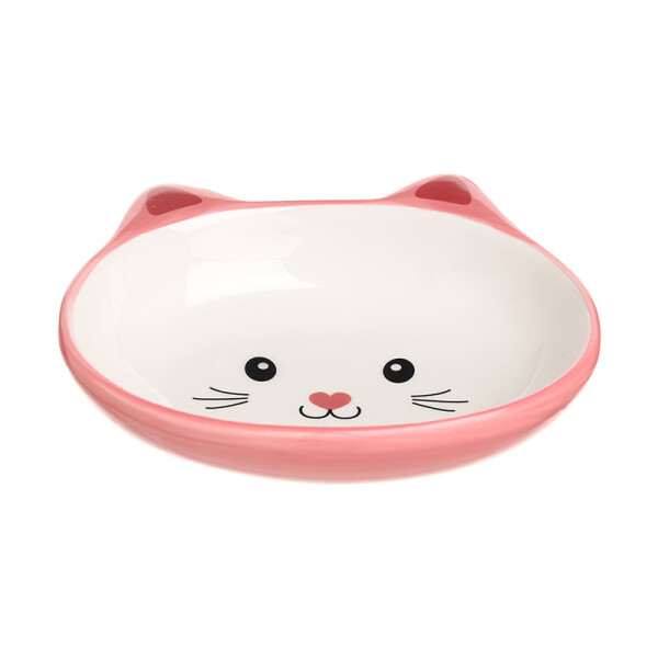 Bowl cerámica gatito rosa