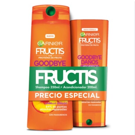 Packs Fructis Garnier Shampoo+Aco Goodbye Daños reparador