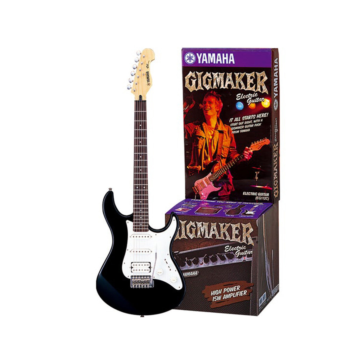 Guitarra Eléctrica Pack Yamaha Eg112gpii Black 