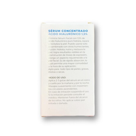 Primicia Facial Sérum Concentrado Ácido Hialurónico 1.5 % 30ml Primicia Facial Sérum Concentrado Ácido Hialurónico 1.5 % 30ml