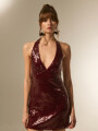 Vestido Lentus Bordeaux