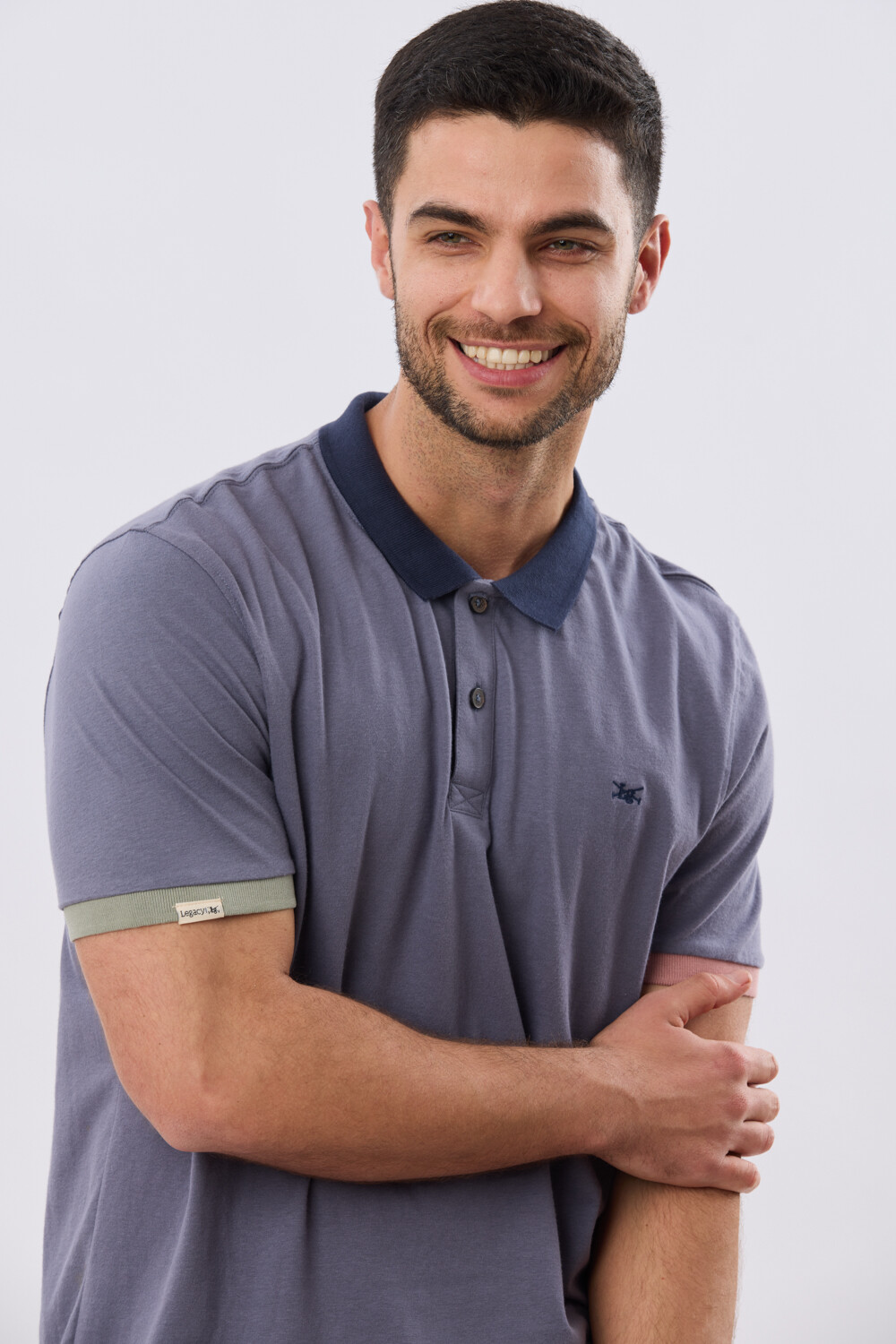 REMERA POLO LISA JERSEY Indigo
