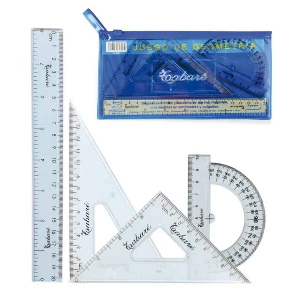 Juego De Geometría Tabaré 20Cm #Juego De Geometría Tabaré 20Cm Pc-8912